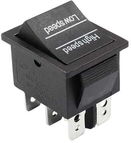 Bonsicoky Lot de 2 interrupteurs universels haute vitesse basse vitesse 6 V 12 V Accessoires de rechange pour jouets de voiture