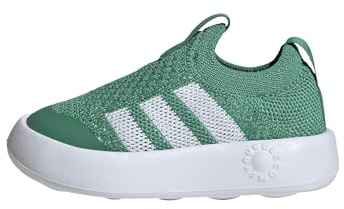 Adidas Unisex Baby BUBBLECOMFY Shoes Infants, Semi Court Green/Cloud White/Core Black, 21 EU