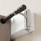 Ensemble de 2 Supports de Tringles à Rideaux réglables pour Les coffres de Volets roulants, Aucun perçage n'est nécessaire, Facile à Installer, Hauteur de 14.5 à 24 cm, pour tringles de Ø19, 25, 28mm