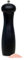 Wellong Wooden Pepper Grinder, 8 Inches Salt Grinder with Adjustable Coarseness Pepper Mill, Refillable Manual Salt Grinder, Oak Wood Salt and Pepper Grinder Mill for Kitchen - Black