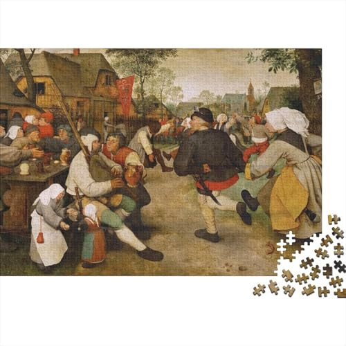 Weltberühmte Gemälde Pieter Bruegel der Ältere 1000 Teile Erwachsenen Lustige Puzzles, Ölmalerei Puzzlespiel, Kunst Puzzle Profis Mutige Puzzler Puzzeln