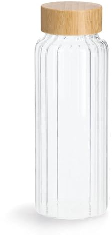 Glasflasche m. Bambusdeckel, 1000 ml