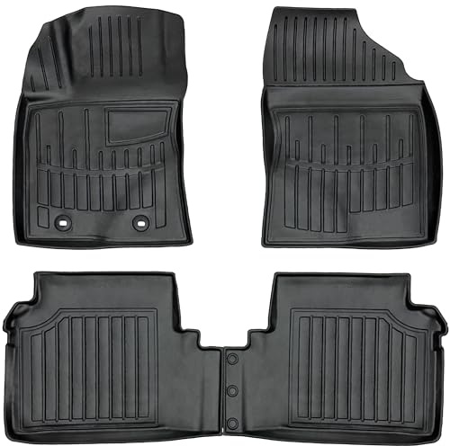 Gummimatten 3D passend für Toyota Avensis III T27 (2009-2018) Kombi/Touring Sports, Sedan/Limousine | Gummimatte | Auto Fußmatten Gummi | rutschfeste Antirutschmatte