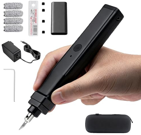 Machine de découpe ultrasonique portable, lame de découpe ultrasonique 30 W avec 40 lames de rechange, outil de découpe multifonction avec poignée antidérapante, puissance réglable