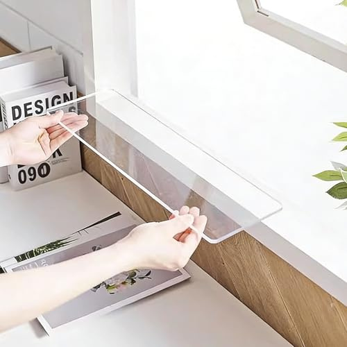 Fensterbank Verlängerung Fensterbankregal aus Klarem Acryl 30 40 50 60 70 80 cm, Selbstklebendes Pflanzenregal für Fensterbank(75x60cm(29.5x23.6in))