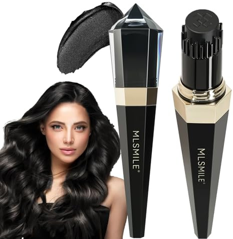 Haarfarbe Stick, Ansatz-Ausbesserungsstift, wasserdicht und schweißdicht für schnelle Berührung für spärliche Haarlinien und Grauabdeckung, einfach aufzutragen (#01 Schwarz, 8g)