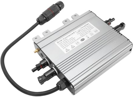 VGEBY Onduleur de Raccordement au Réseau, onduleur Solaire en Alliage d'aluminium pour Système énergétique Domestique avec Sortie 750 W et Haute efficacité