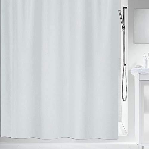 Spirella Textil Maya Grey 180x200 cm Duschvorhang, Stoff, grau, 180 x 200 cm