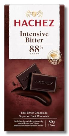 Hachez Tafel Intensive Bitter 88% (1 x 80 g)