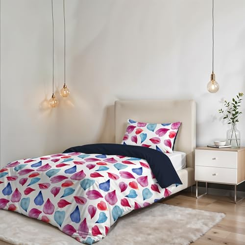 Italian Bed Linen Fantasy Bettbezug, Petali, Kleine doppelte