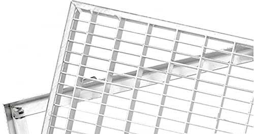 Schuhabstreifer Gitterrost Rost mit Zarge MW 30/10 Abstreiferrost Fußabstreifer 100x25 cm