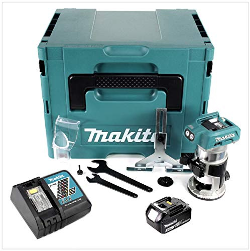 Makita DRT 50 RF1J Akku Multifunktionsfräse 18V Brushless + 1x Akku 3,0Ah + Ladegerät + Makpac