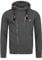 Indicode Herren Elm Kapuzensweatjacke | Herrenhoddie Hoodie Kapuzenpullover Männer Charcoal Mix, XXL