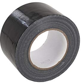 GTSE - Gewebeband Schwarz - 75 mm x 50 m - strapazierfähiges Panzerband - wasserdichtes Klebeband zum Reparieren, Befestigen, Bündeln, Verstärken und Abdichten - 1 Rolle