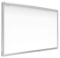 Allboards, magnetisches Whiteboard mit Expo-Alurahmen, trocken abwischbar und beschreibbar, wandmontierbar, 150 x 100 cm.