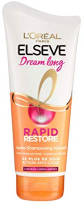 L’ORÉAL PARIS - Après-Shampooing Intensif Rapid Restore - Cheveux Longs - Action Soin Anti-Casse - Acidé Aminé et Huile de Ricin - Elseve Dream Long - 180 ml