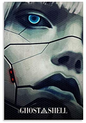 Ghost in the Shell Anime 12 Leinwand-Kunst-Poster und Wandkunstdruck, modernes Familienschlafzimmer, 60 x 90 cm
