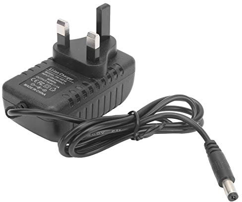 Battery Charger, Lithium Battery Charger AC Adapter 16.8V 1A Output W/Indicator Light UK Plug 100240V
