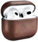 Funda de Piel para AirPods 3 (2021), ICARERSPACE Funda Protectora de Piel auténtica a Prueba de Golpes de Primera Calidad para Apple AirPods 3 Funda de Carga para Auriculares (LED Visible) MARRÓN