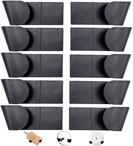 ZHZYYD18 Selbstklebende Topfdeckel Halter 5 Paar Topfdeckel Wandhalterung Topfdeckel Küchenutensilienhalter Hängend Pfannendeckel Halterung Topfdeckel Organizer Schneidebrett Halter Topfdeckel Rack
