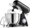 Kapplico Powerful 2200W Electric Food Stand Mixer with Large 7L Bowl, 3 Attachments included - Dough Hook, Whisk and Egg Beater, Splash Guard, 6 Speeds, Black