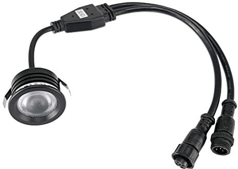 VBLED® 3W RGB+WW 12V DC LED Einbauleuchten Einbaustrahler Dimmbar mit Eingangs- und Ausgangskabelanschluss……