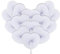 iZoeL Fächer Hochzeit 60 Stück Handfächer Weiß Hochzeitsfächer Faltfächer Herz Hochzeit Gäste Geschenk Hochzeitsdeko Vintage (60Stk)