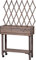 dobar® 58188e rollbares Hochbeet mit Rankgitter | Pflanzkasten auf Rollen | Blumenbeet aus Massiv-Holz | Schmales Kräuterbeet für Garten/Terrasse/Balkon | 79 x 28,5 x 130 cm | Grau