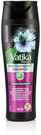 Vatika Multivitamin Shampoo mit Schwarzkümmel & Henna, 400 ml – Pflegt die Kopfhaut, stärkt das Haar, verleiht Glanz und verbessert die Kämmbarkeit Ideal für gesundes, kräftiges Haar
