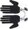 Bagima 2Pcs Electric Heating Gloves Pads 5 Finger Glove Heating Sheet USB Heated Gloves Pad Insert Liner with 3 Adjuatable Gears for Skiing Cycling