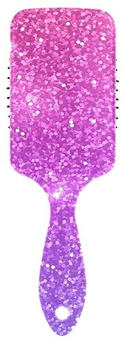 3D-Luftkissen-Massagebürste, Entwirrungskamm, antistatische Bürste, Reise-Haarbürste, Rosa / Lila