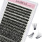 Wimpern Extensions 300 Pcs Fake Lashes 40D D Curl Mix 8-15 Cluster Lashes DIY Lashes Extension Falsche Wimpern Einzelne Wimpern Individual Lashes (40D-0.07D-8-15mm)