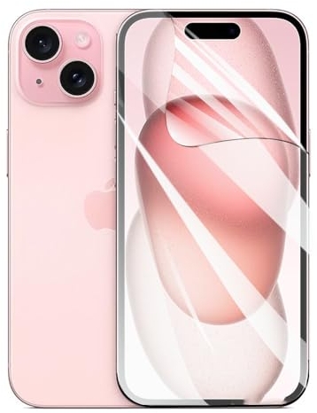 TMahhbid [2 pcs] Films de Protection d'écran en Hydrogel pour iPhone 15 (6.10 inch), [HD] Film de Protection en Transparent TPU Souple [Pas de Verre Trempé]