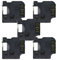 BROVACS Etikettenband, kompatibel mit DYMO D1 45024, 12 mm, OPA2224x5, Gold auf Schwarz, 5 Stück