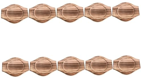 TOPBATHY 10piezas Alfombra Aislante De Madera para Cuencos De Salvamanteles Resistentes Al para Cocina y Mesa