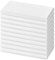 10er-Pack Leinen-Servietten, 40 x 40 cm Wiederverwendbare rustikale Leinenstoffservietten aus Baumwoll-Leinen-Mischgewebe Tischservietten für Hochzeit, Party, Bankett, Abendessen-Dekoration (Weiß)