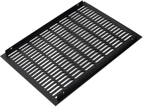 VDCVADKYE Rejillas de ventilación, Aluminio, 300 mm de Ancho, Malla Transpirable, Rectangular, for Armario, Rejilla de ventilación, Zapatero(Black,300x600mm)