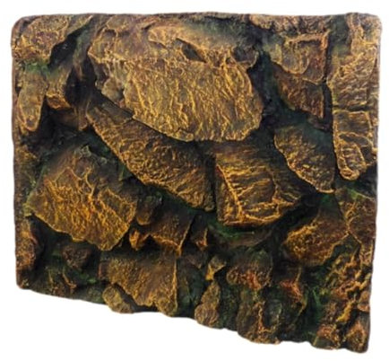 LOVIVER Terrarium-Hintergrund, PU-Material, 60 x 45 x 6,5 cm, unebene Texturen, Aquarium-Hintergrund für Schlangengecko, vielseitiges Zubehör, B