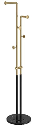 KXQYIKYI Porte-Manteau, Porte-Manteau, Porte-Manteau sur Pied en métal de 66,1 Pouces avec Base en marbre Stable, Porte-Manteau et Chapeau Simple en Fer forgé à Barre parallèle