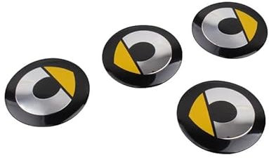 LJJWIW 4 Stück Auto Nabenkappen für Smart Fortwo Forfour 453 451 56MM,Radnaben Ersatzrad Abdeckungen Felgendeckel Radnabenabdeckung Radmutterkappen Wasserdicht Felgen Zubehör