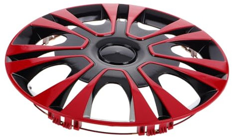 Anneome Coprimozzi Copricerchi per Auto 13 Pollici Rossi in PP Resistente Facile Installazione Protezione da Schizzi D’Acqua Accessori Cerchioni per Veicoli