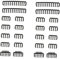 Veemoon 24pcs Cable Management Kit for Pc Durable Wire Organizer Combs for Power Easy Installation Compatible Various Systems Efficiently Hide Wires Computer Cases