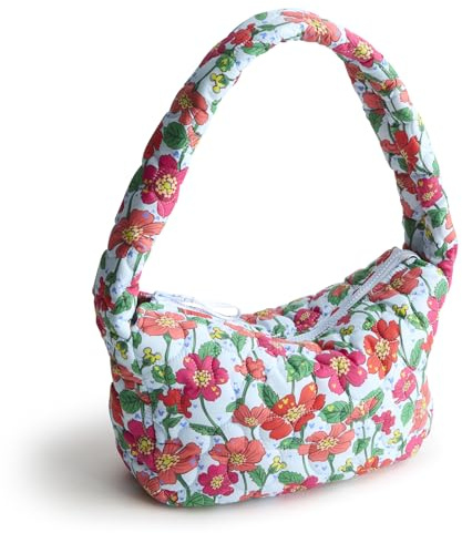Vera Bradley Disney Featherweight Tifton Shoulder Bag, Umhängetasche für Damen, Mickey Wiese, Einheitsgröße, Micky Maus Prato, Einheitsgröße