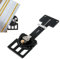 Adjustable Angle Track Saw Square Guide Rail with -60° to 60° Quick Positive Angle Stop 90 Degree Right Angle Guide Auxiliary Clamp Compatible with Festool