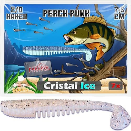 Paradox Fishing Gummifische 7,5cm 10cm 13cm - Zanderköder Gummifisch Zander Köder Gummifische Set Barschköder Barsch Köder - perfekt für Barsch und Zander