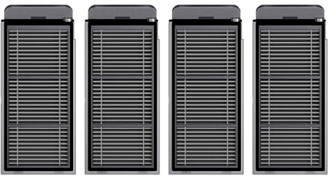 Rrochio 4 Filtres HEPA pour Dreame X50 Ultra, Accessoires pour Robot Aspirateur Dreame L50s L40s X60 L50 Pro Ultra, Matrix10 Ultra, X50 Master, MOVA V50 Ultra Pièces de Rechange de Nettoyage Original
