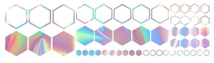 LAOYEFACAI Hexagon Honigwaben Aufkleber - 3D Motorrad Aufkleber, Auto Aufkleber Vinyl, Selbstklebend, Wasserdicht, Für Motorrad, E-Scooter, Helm, Auto (Color)