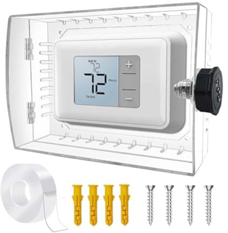 NEIQIUWING Für Verschiedene Thermostattypen: Kombinationsschlossabdeckung mit optimierter Wärmeableitung