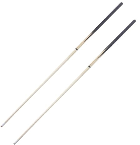 VINTORKY Taco de Billar de Madera 48 Pulgadas 1/2 para Adultos, 2 Piezas | Control y Gran Rendimiento, Juego de Billar, Estilo Moderno, Acabado Negro, Uso para Adultos