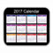 Tutoy Calendario 2017 Alfombrilla De Ratón Negro Anti-Deslizamiento Ordenador Pc Desktop Gaming Mouse Pad